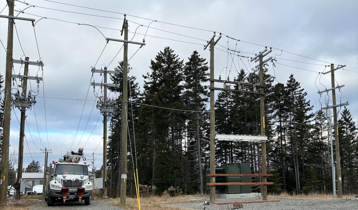 General view of infrastructure at the new Tremont substation